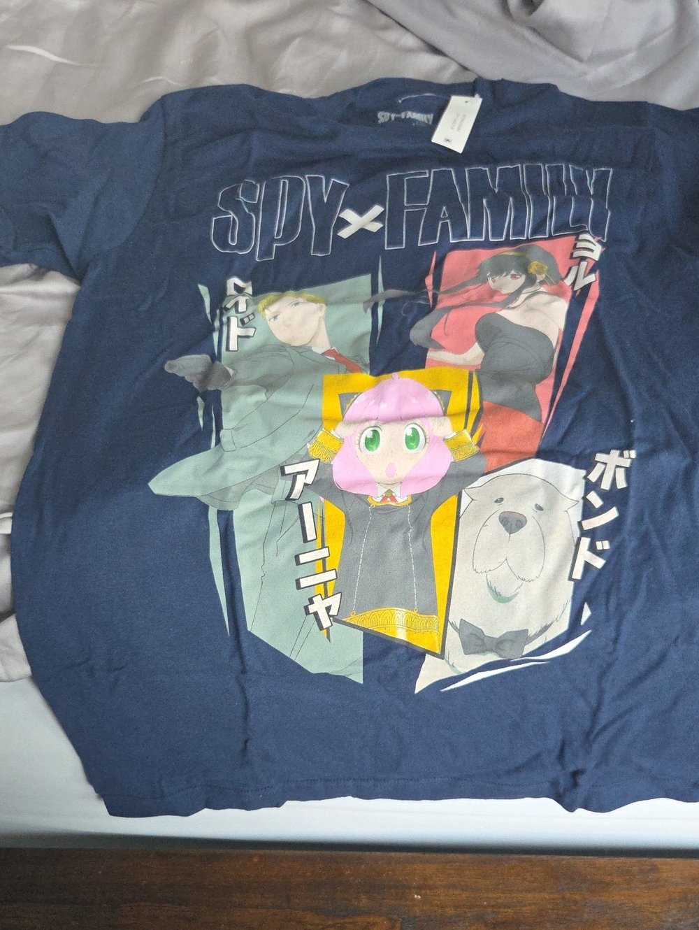 SPY x FAMILY Navy Graphic Tee - Anime Character Print
